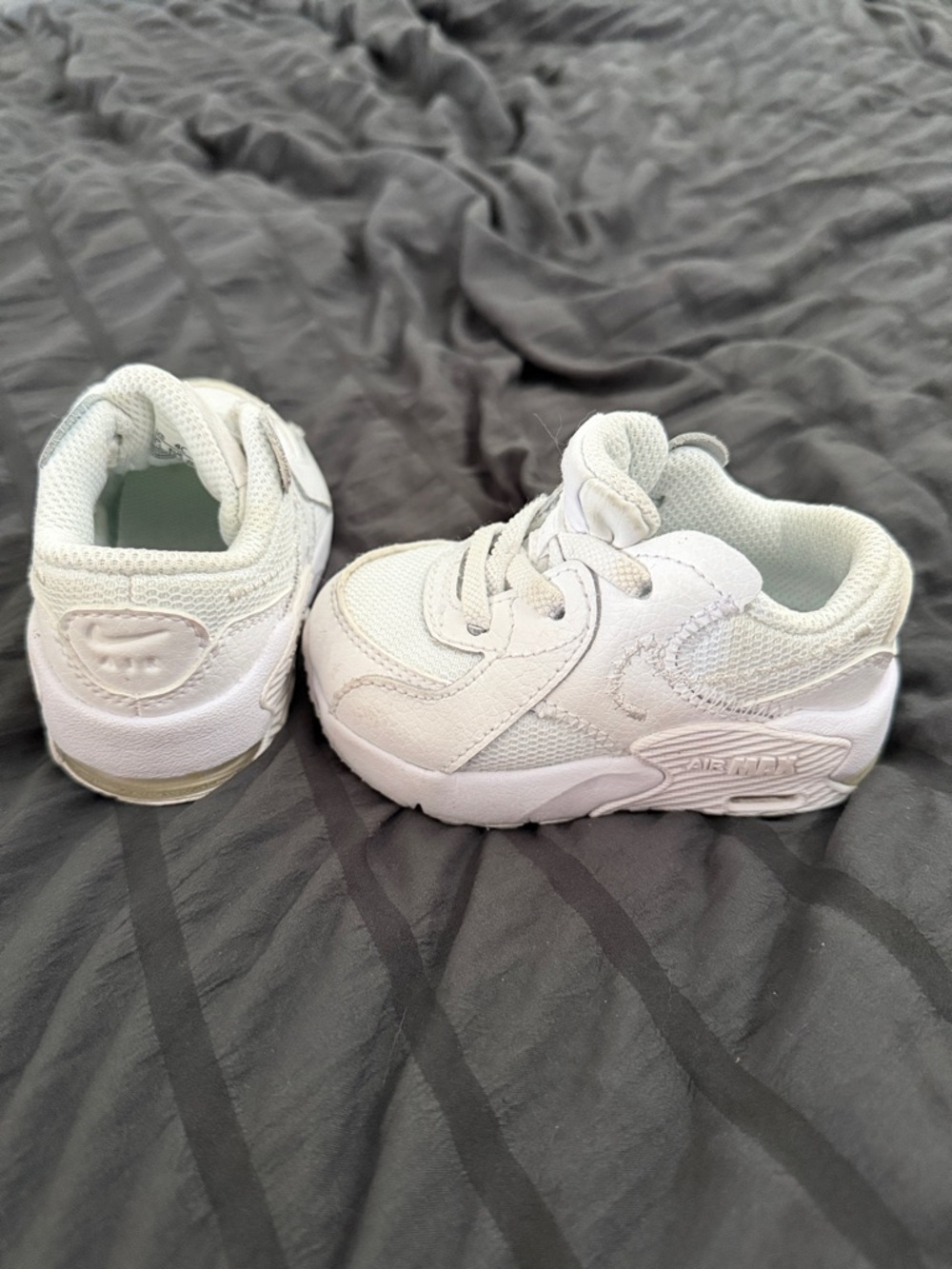 Nike Kids White Lace-Up Sneakers